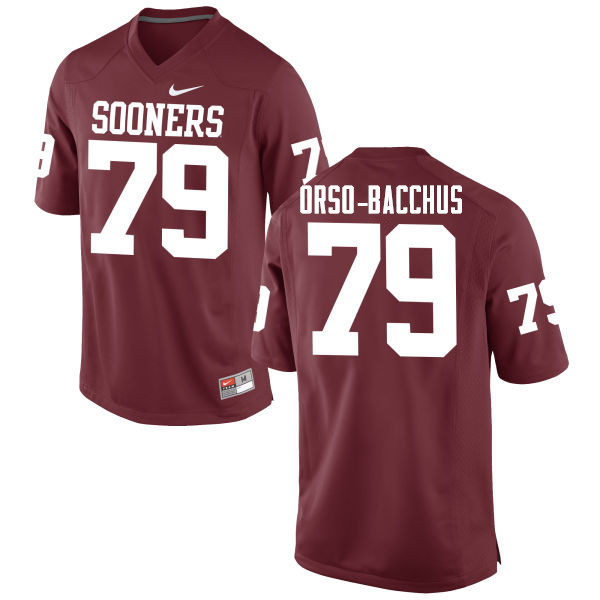 Oklahoma Sooners #79 Dwayne Orso-Bacchus College Football Jerseys Game-Crimson